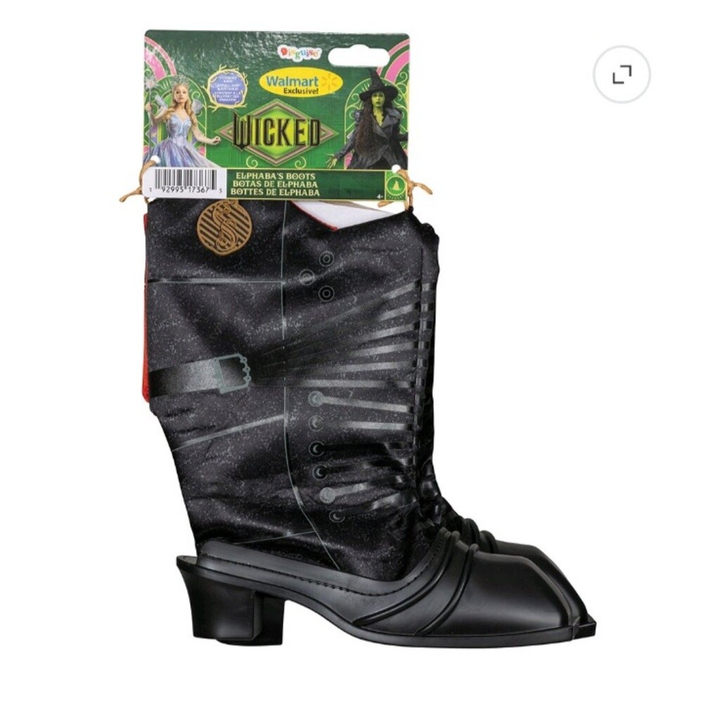 Wicked Elphaba's Boots Costume Accessory Youth NWT